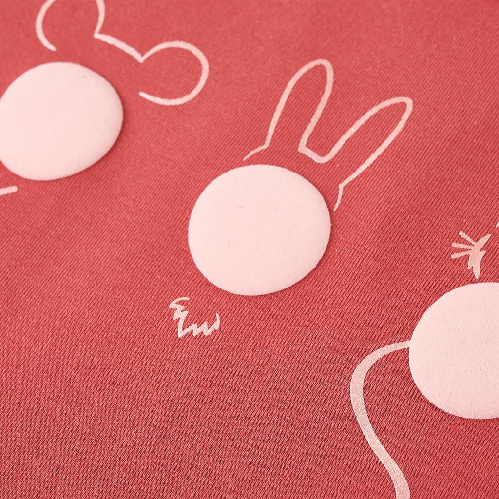 T-shirt de manga comprida para criança rosa-queimado 140