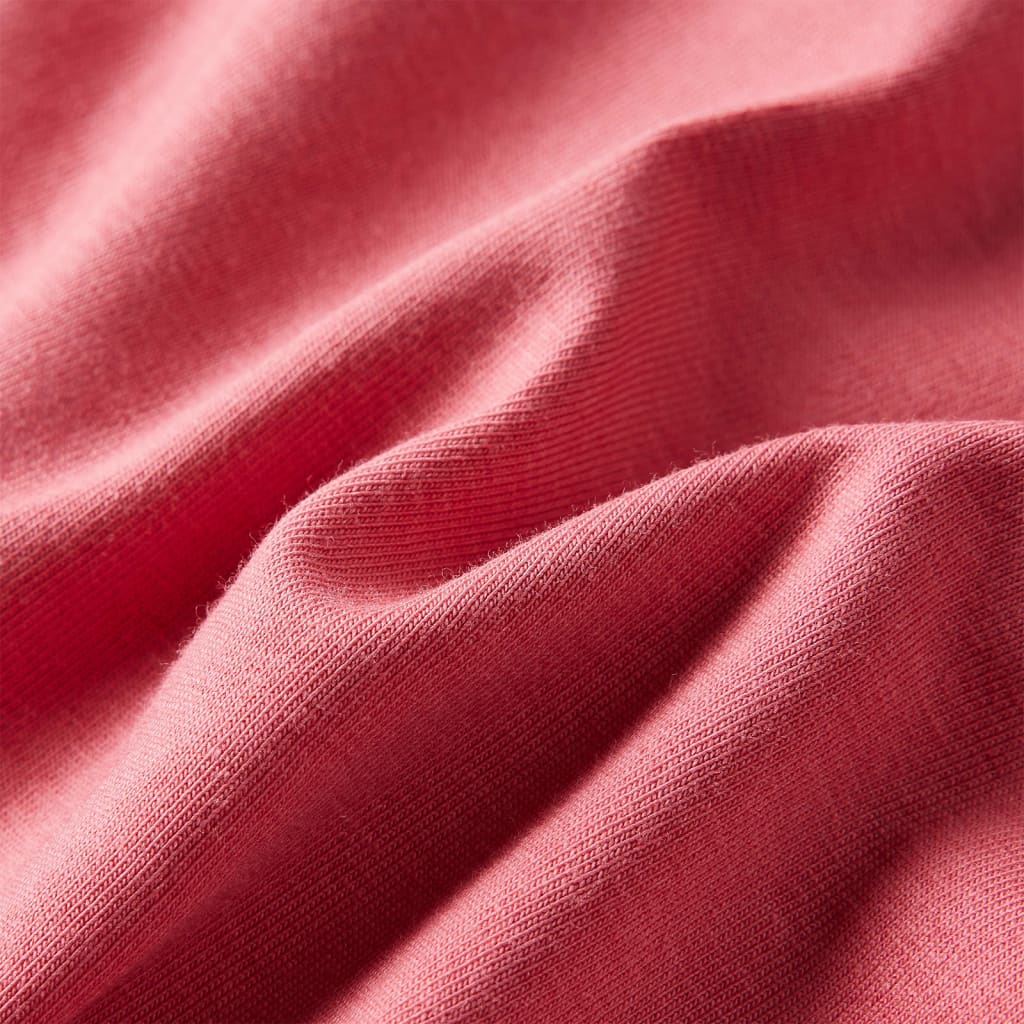 T-shirt de manga comprida para criança rosa-velho 116