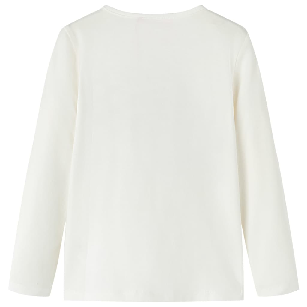 T-shirt de manga comprida para criança cor cru 104