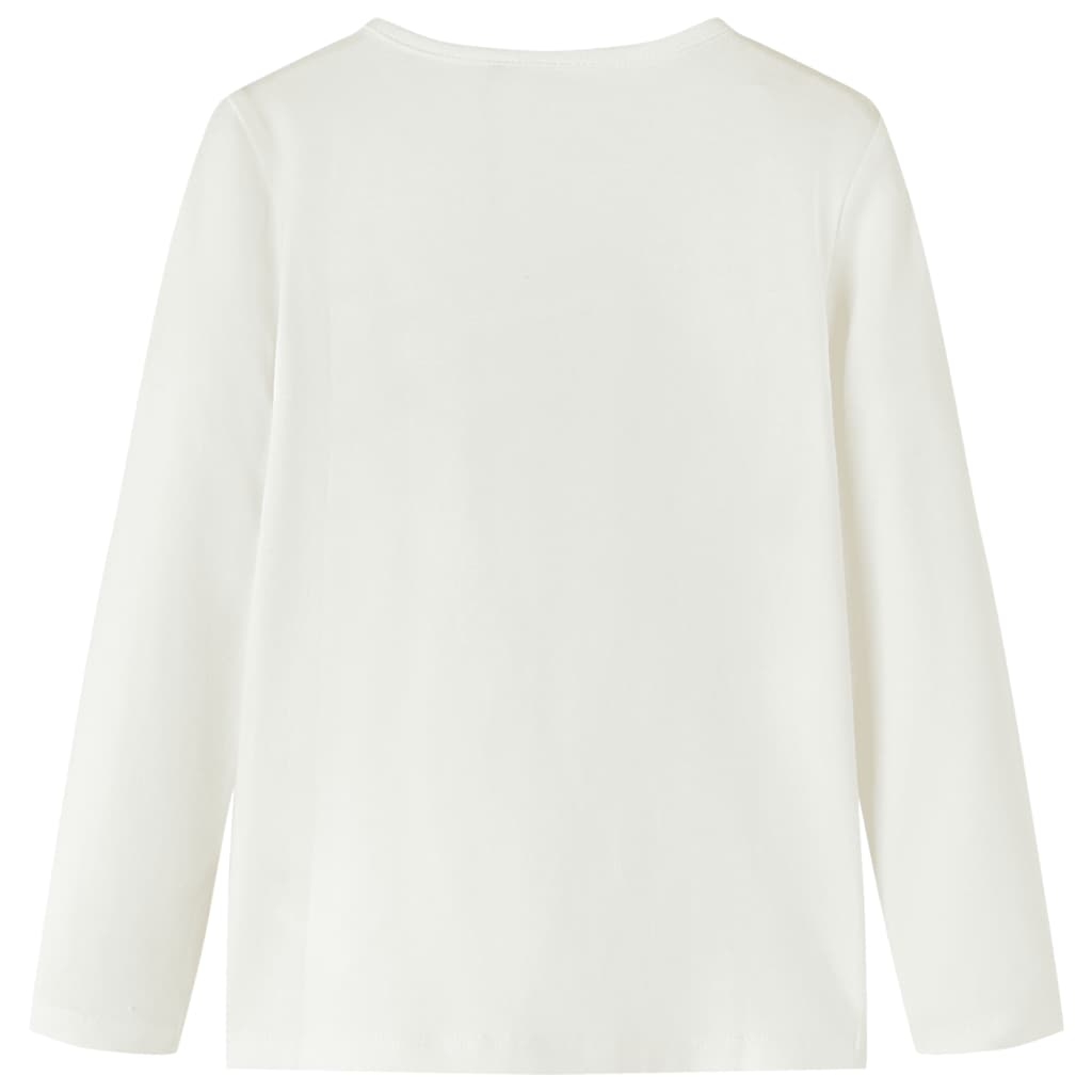 T-shirt de manga comprida para criança cor cru 104