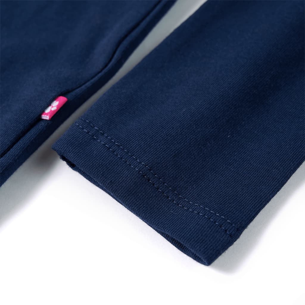 T-shirt de manga comprida para criança azul-marinho 104