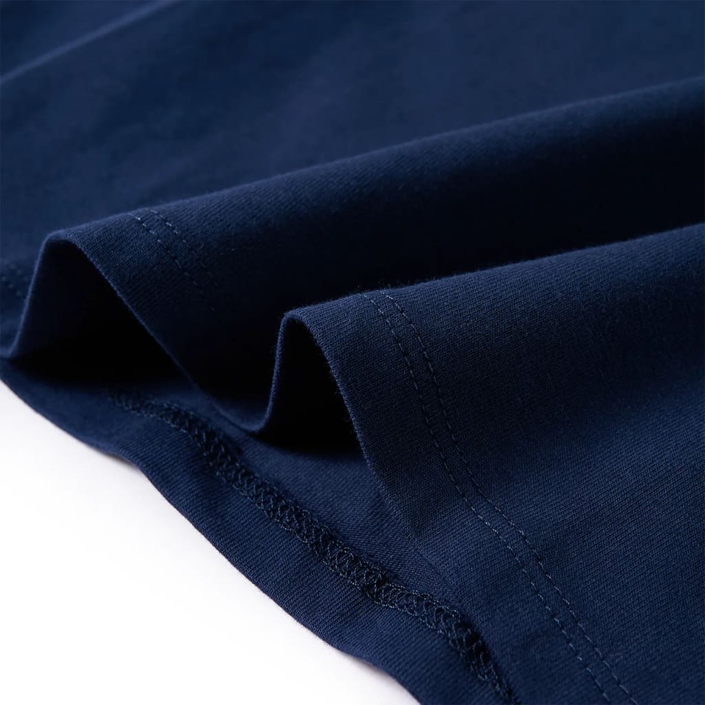 T-shirt de manga comprida para criança azul-marinho 104