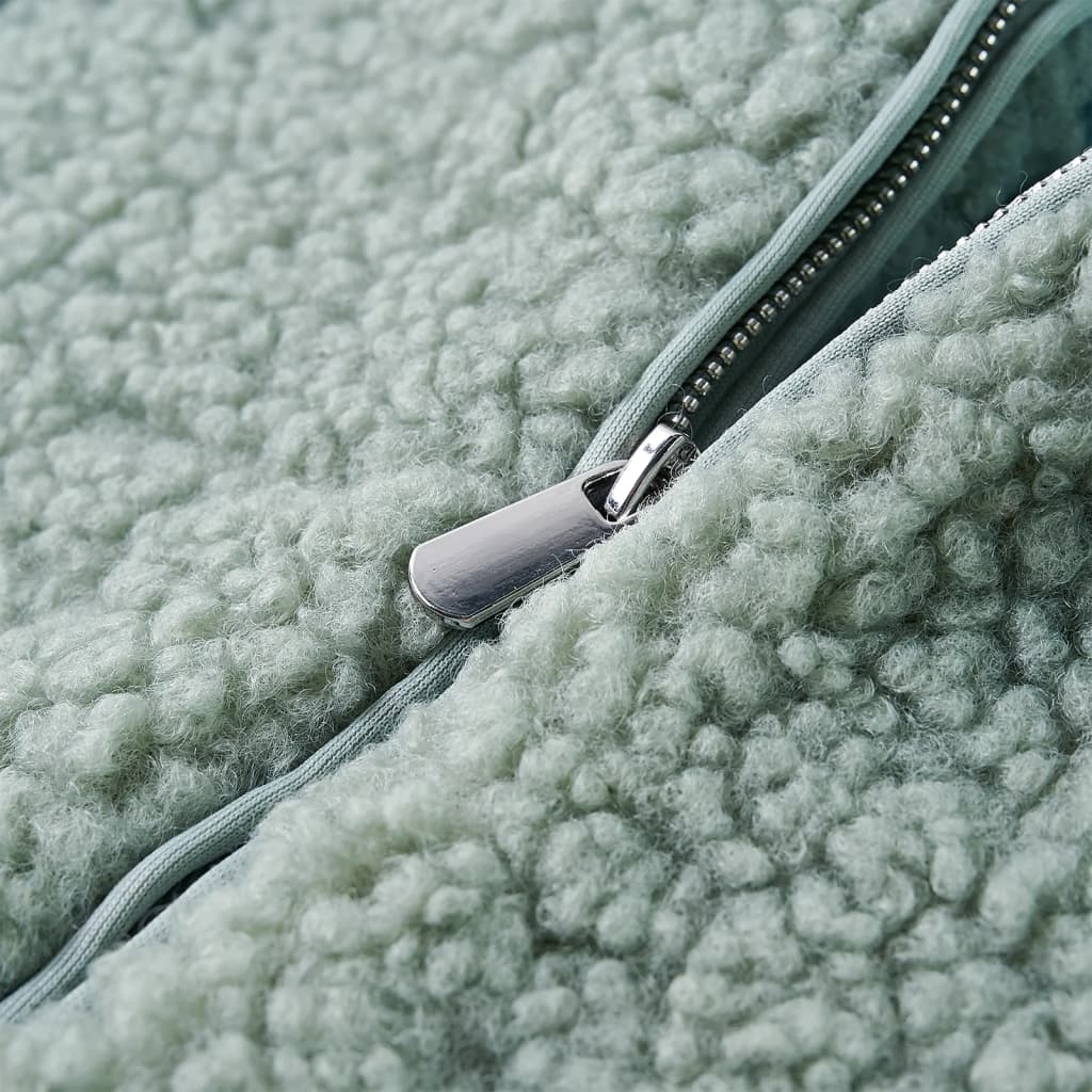 Casaco Teddy c/ capuz para criança pelo sintético conhaque-claro 116