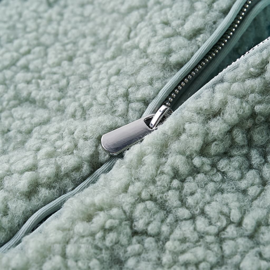 Casaco Teddy c/ capuz para criança pelo sintético conhaque-claro 116