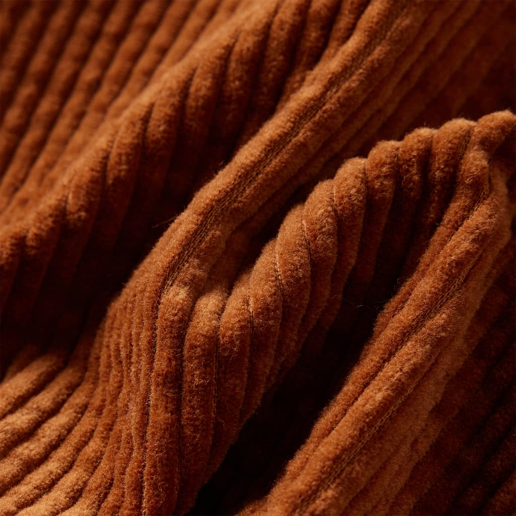 Saia para criança com bolsos bombazina cor azul-marinho 128