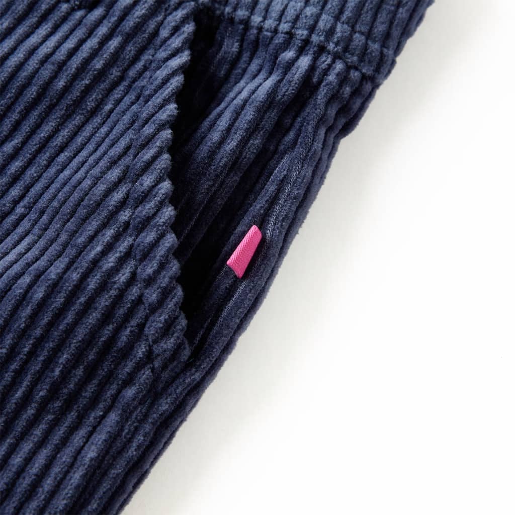 Calças para crianças bombazina azul-marinho 116