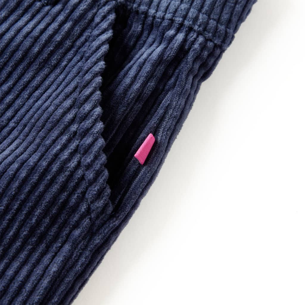 Calças para crianças bombazina azul-marinho 116