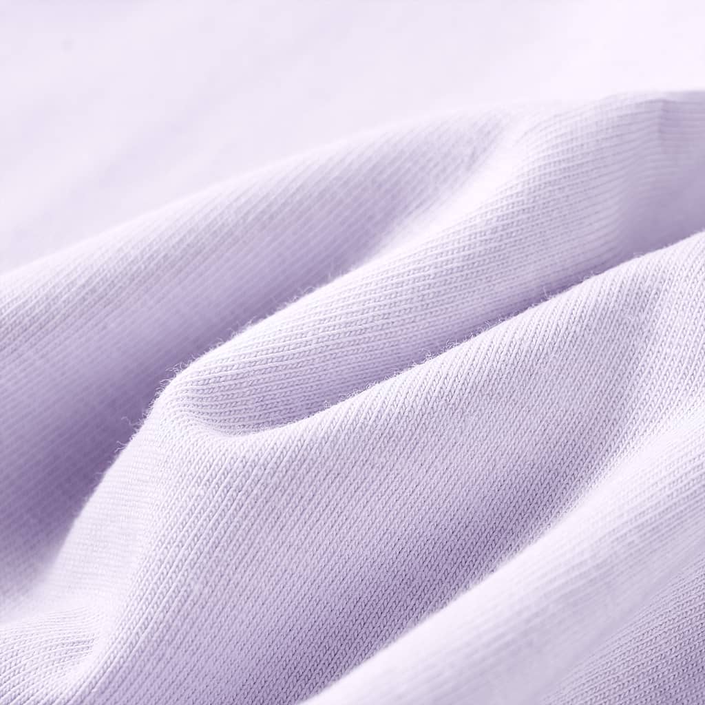 T-shirt de manga comprida para criança lilás-claro 140