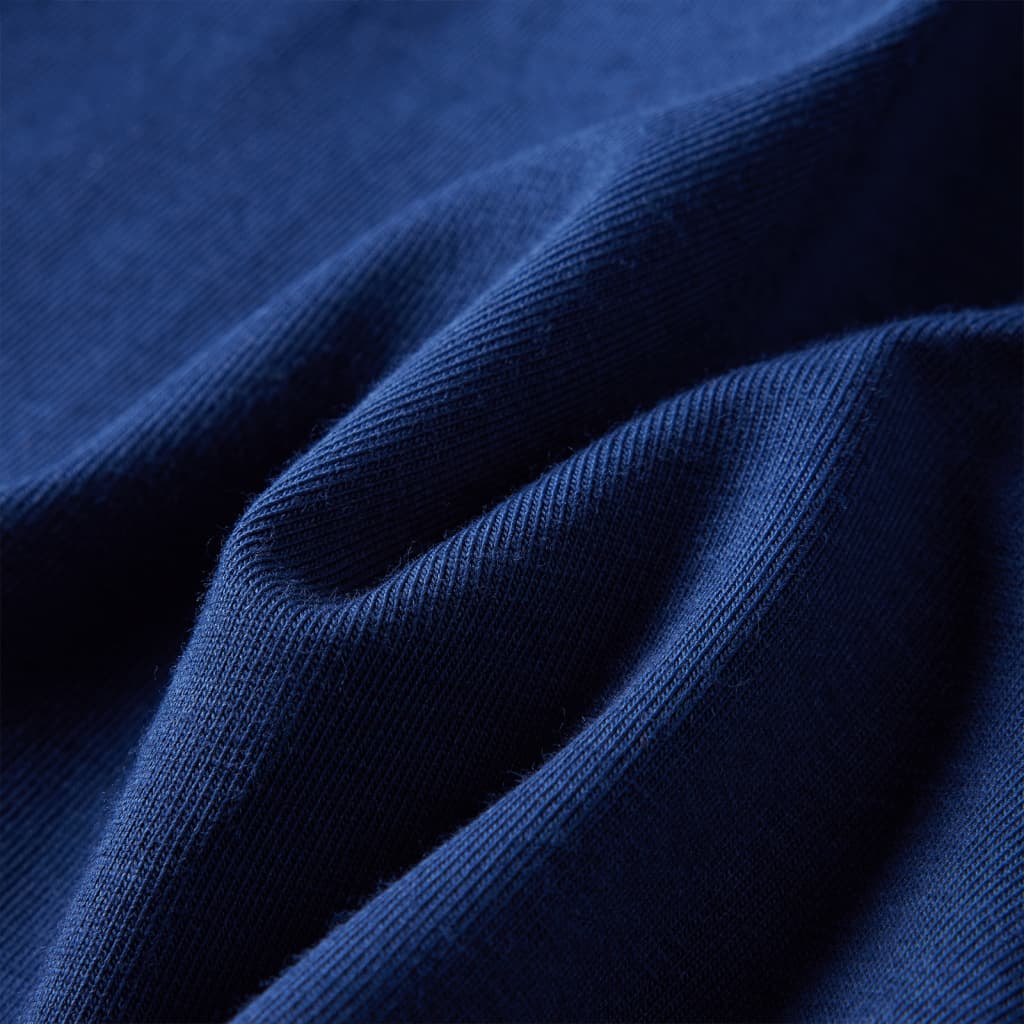 T-shirt de manga comprida para criança azul-marinho 128