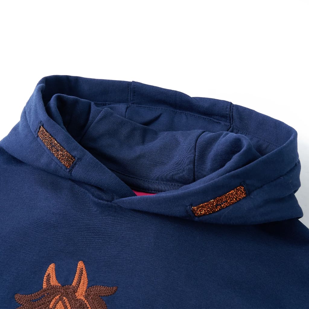 Sweatshirt para criança azul-marinho 116