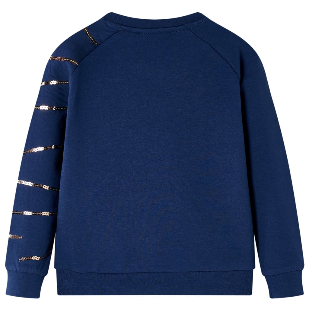Sweatshirt para criança azul-marinho 140