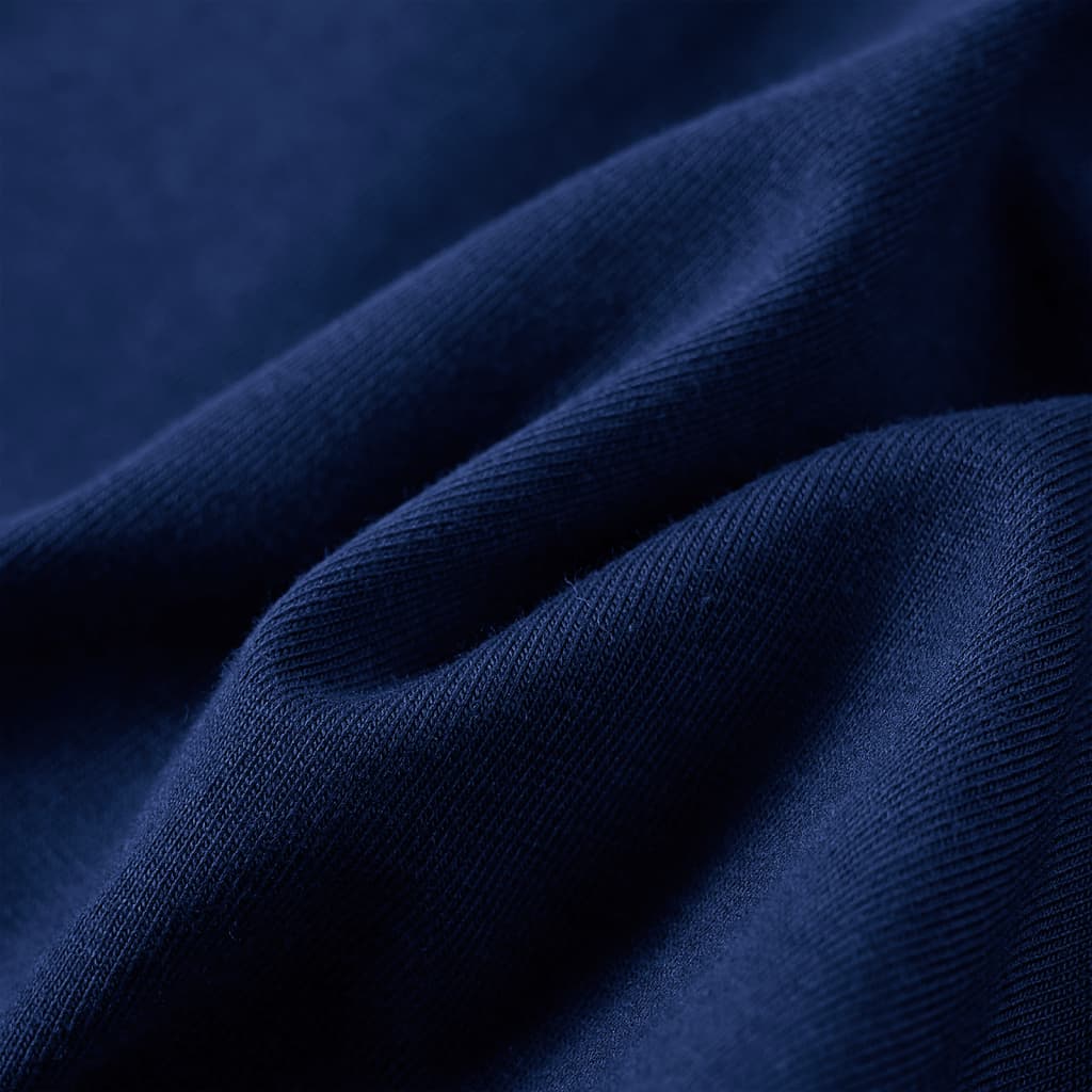 T-shirt de manga comprida para criança azul-marinho 140