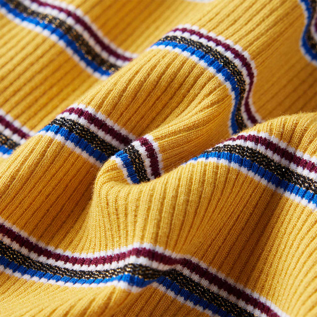 T-shirt de manga comprida para criança cor ocre 140