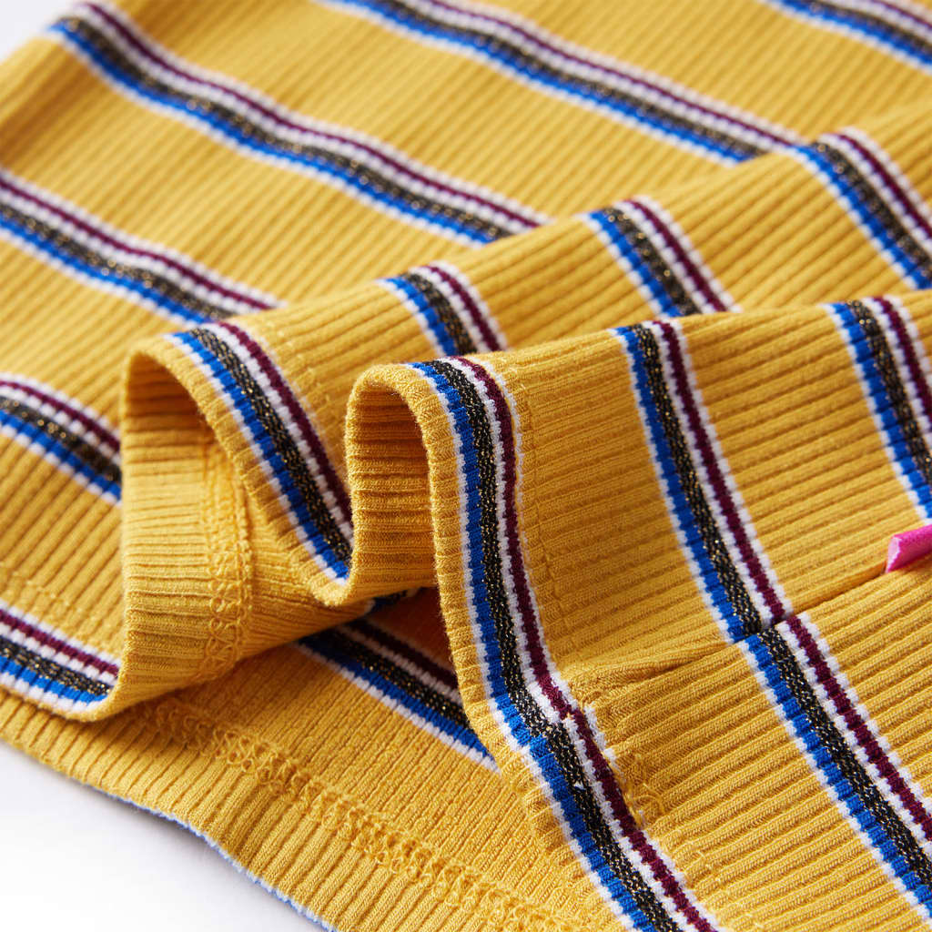 T-shirt de manga comprida para criança cor ocre 140