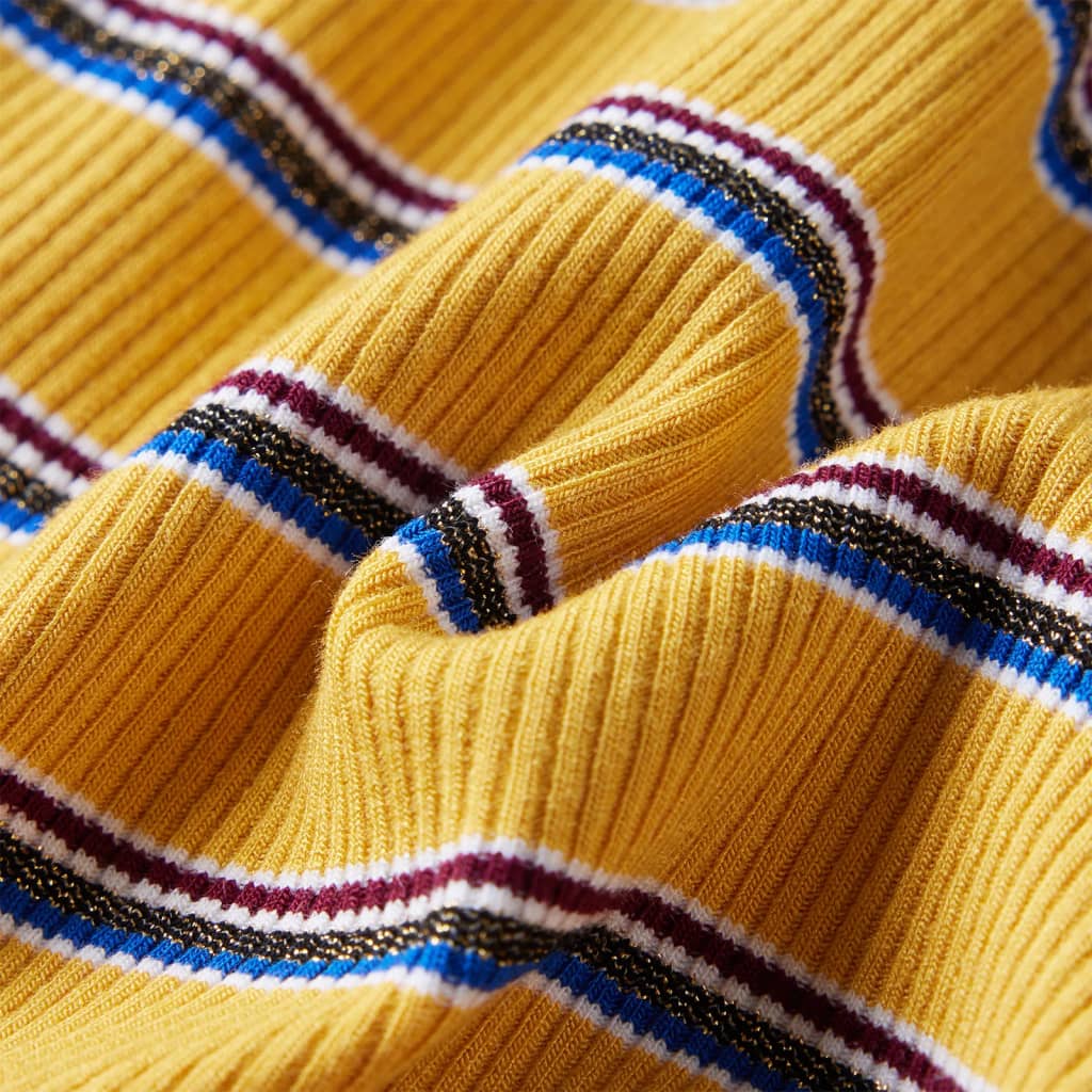 T-shirt de manga comprida para criança cor ocre 140