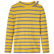 T-shirt de manga comprida para criança cor ocre 140