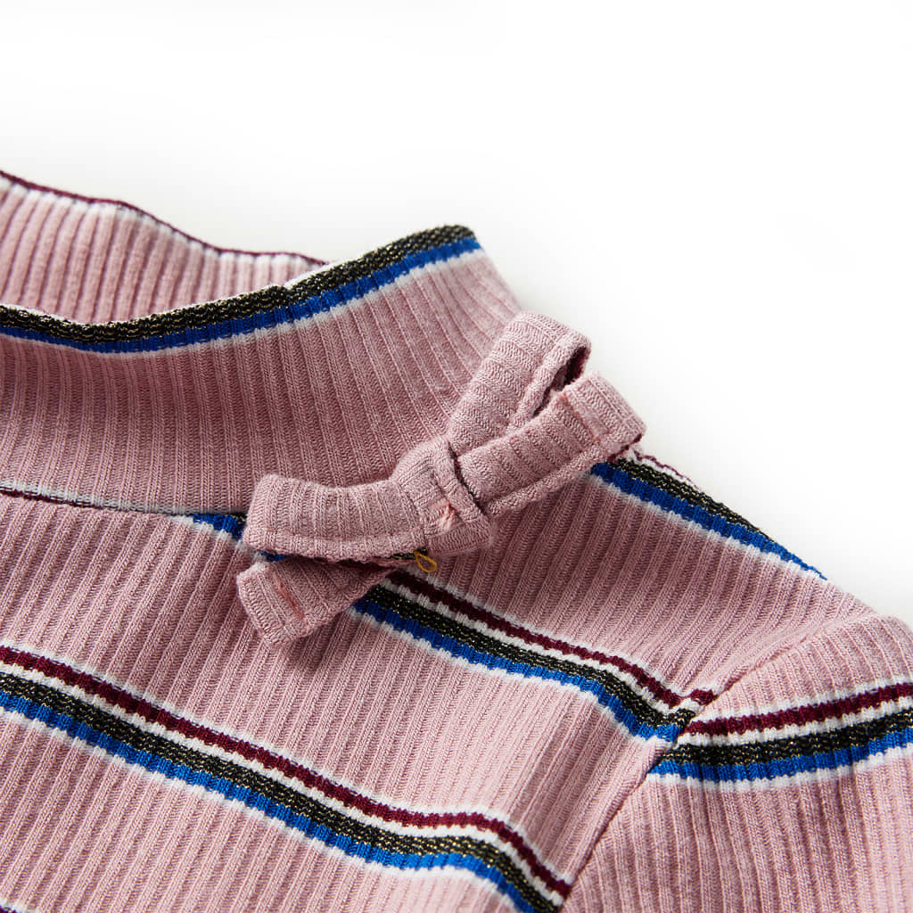 T-shirt de manga comprida para criança rosa-claro 140