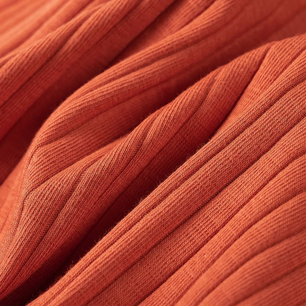 T-shirt de manga comprida para criança laranja-queimado 116