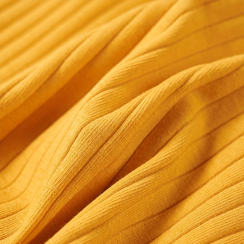 T-shirt de manga comprida para criança cor ocre 116