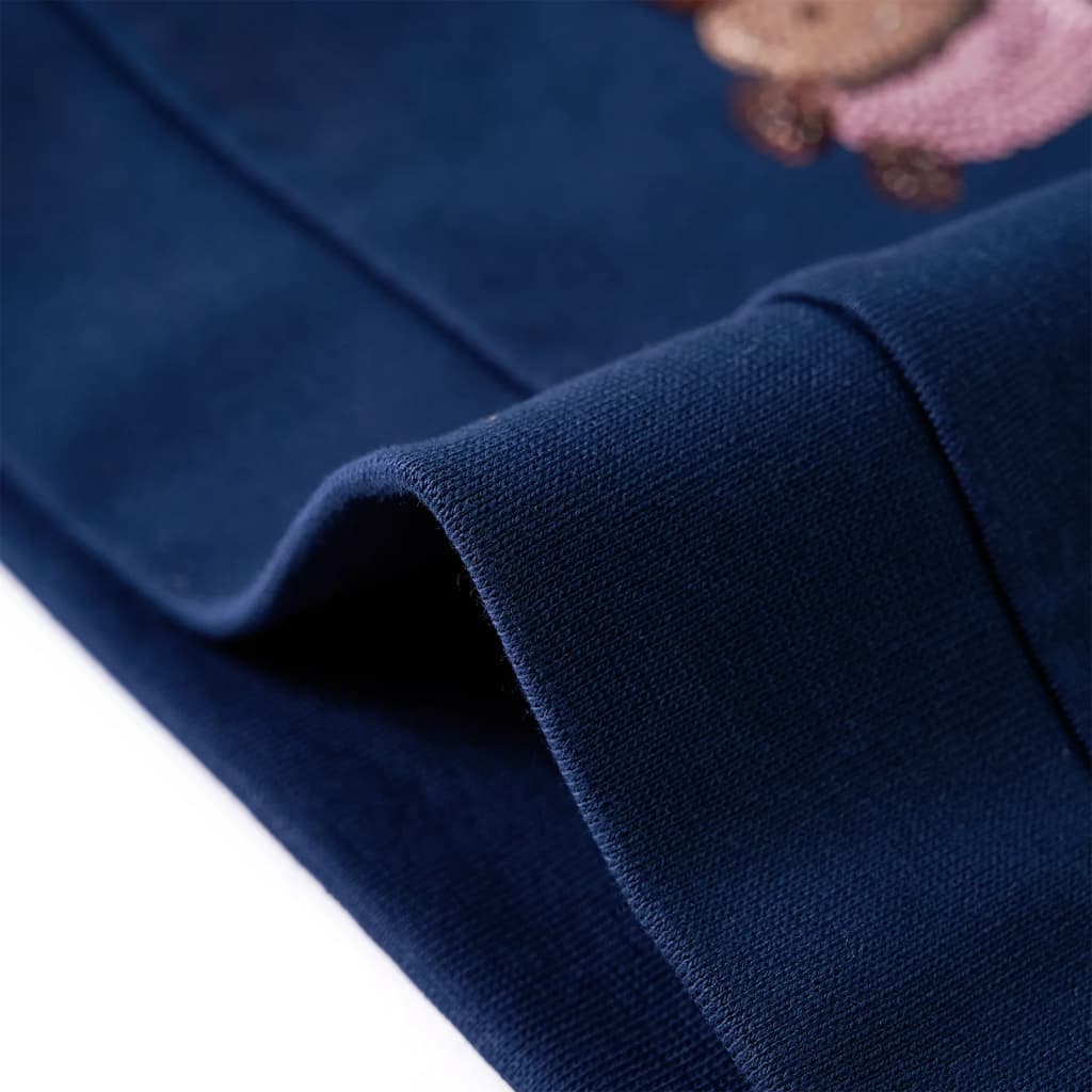 Sweatshirt para criança azul-marinho 140