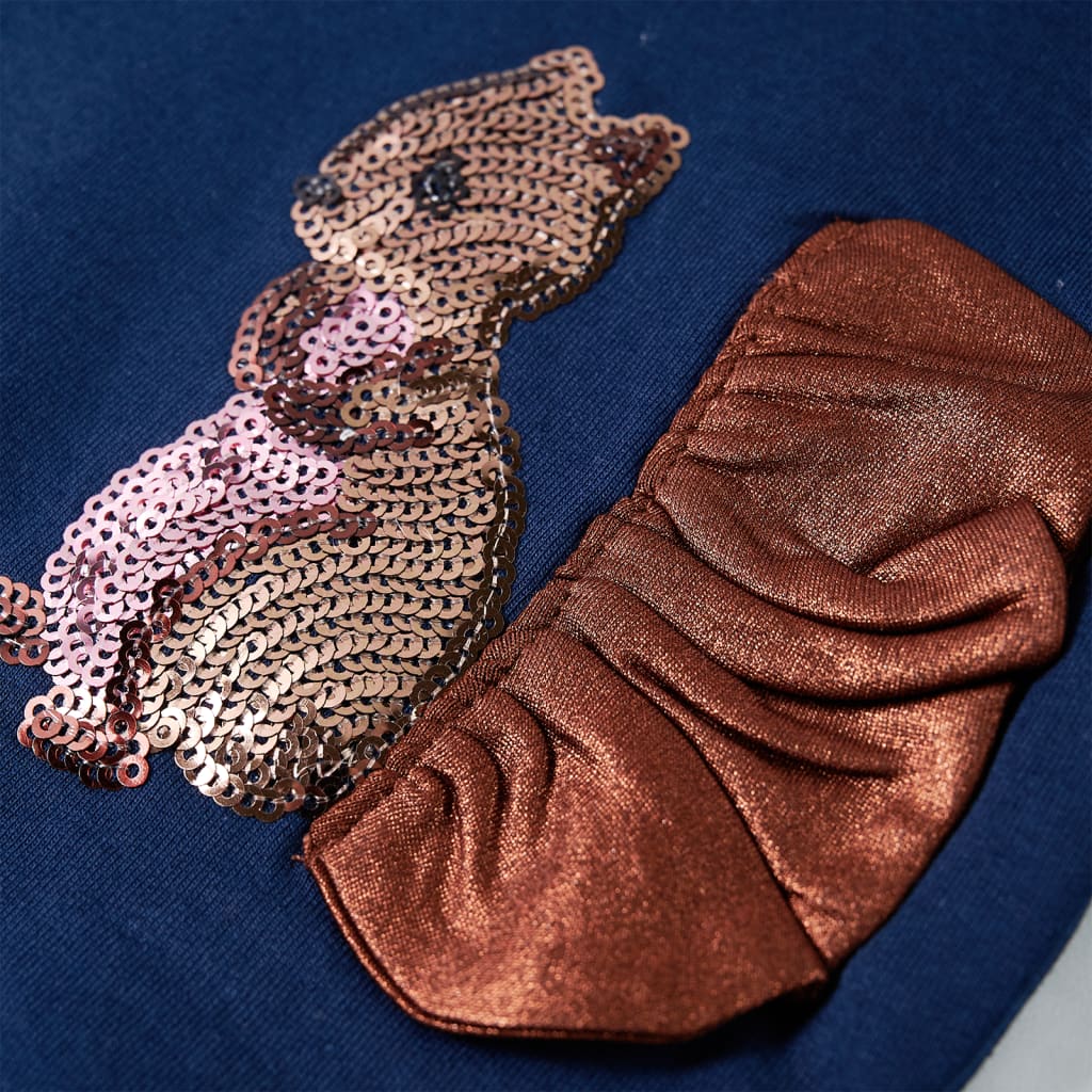 Sweatshirt para criança azul-marinho 140