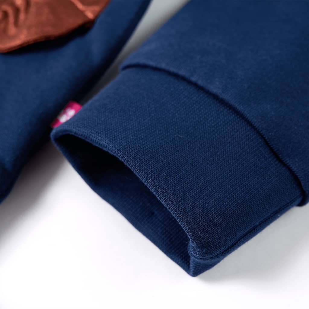 Sweatshirt para criança azul-marinho 140
