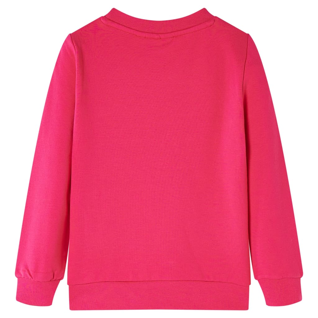 Sweatshirt para criança rosa-choque 128