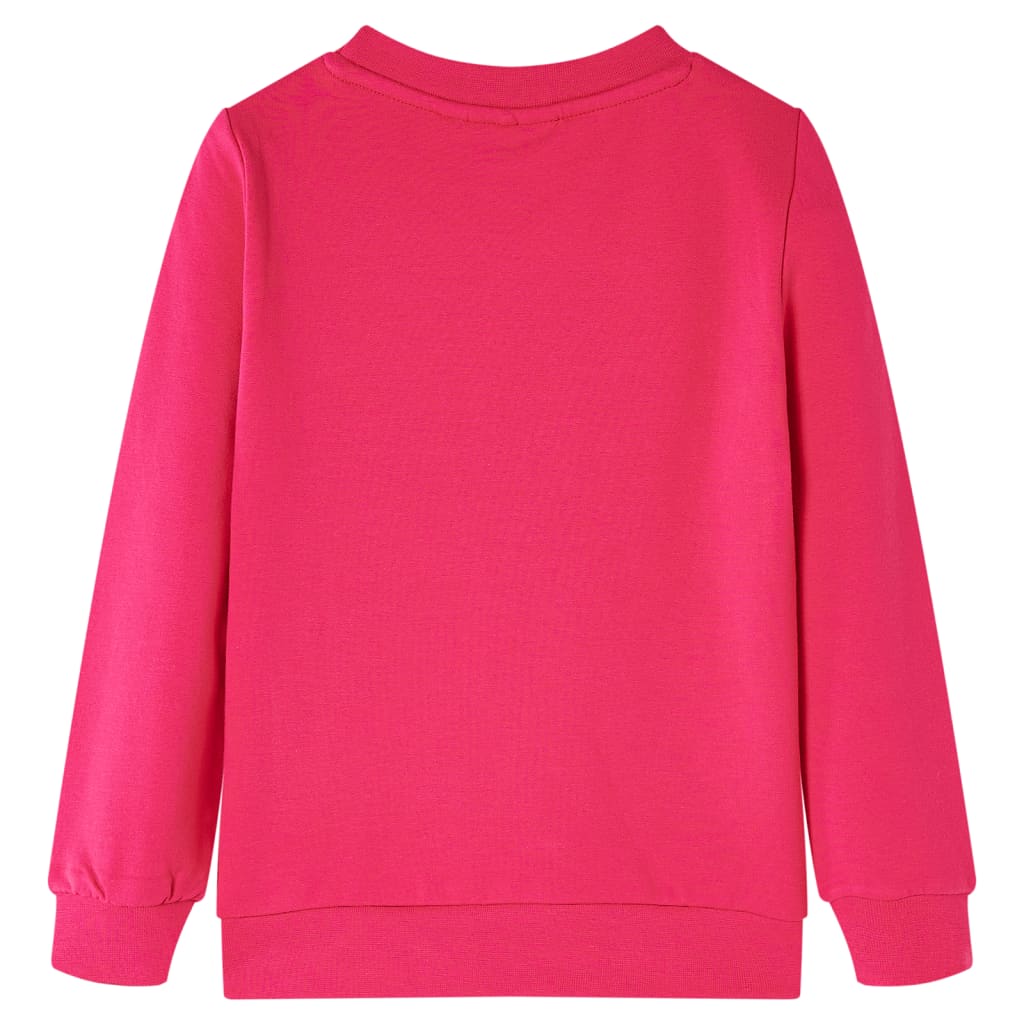 Sweatshirt para criança rosa-choque 128