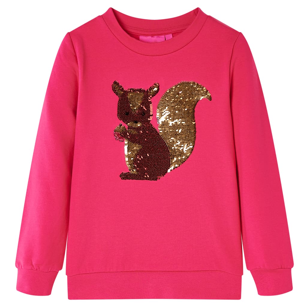 Sweatshirt para criança rosa-choque 128