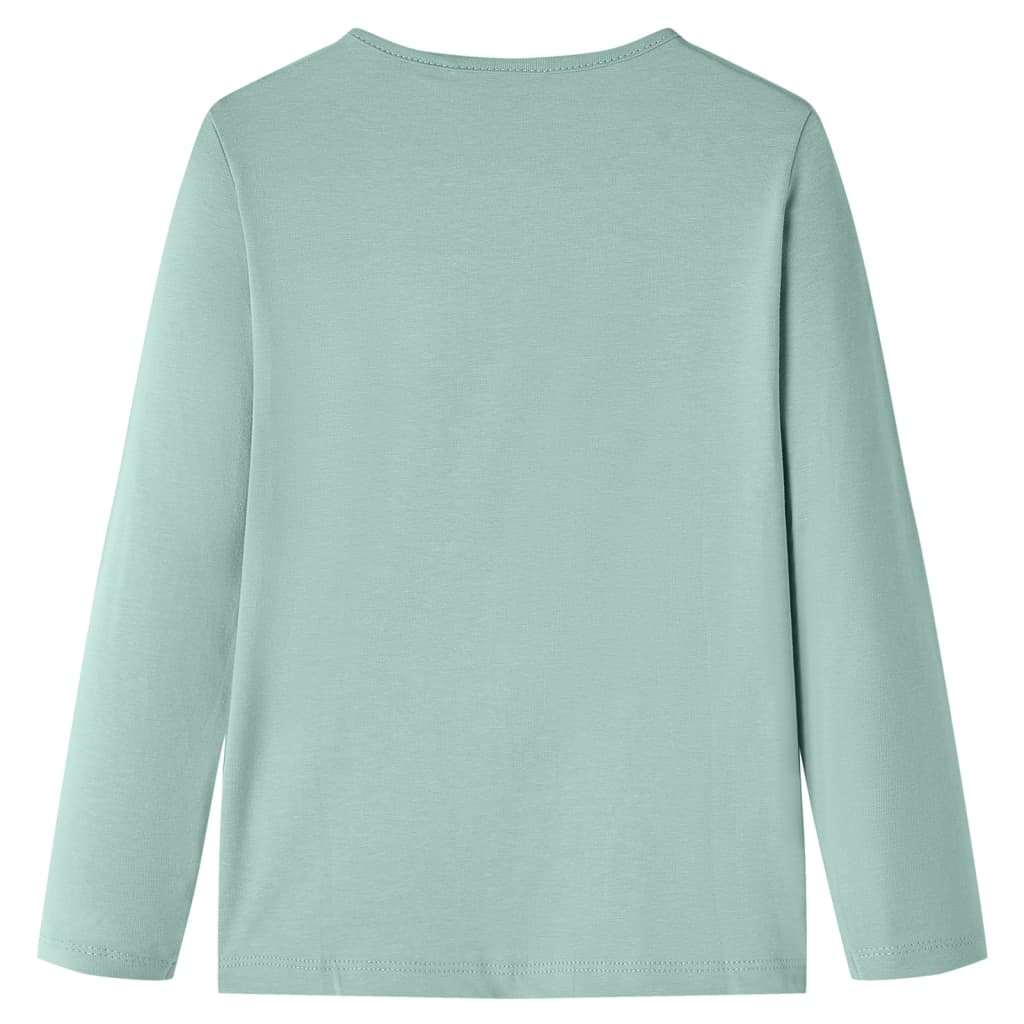 T-shirt de manga comprida para criança azul-marinho 128