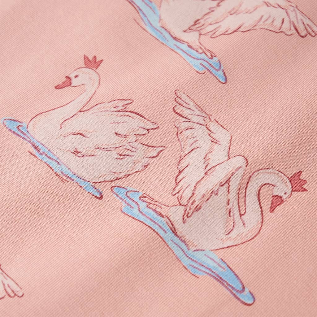 Pijama de manga comprida para criança rosa-claro 92