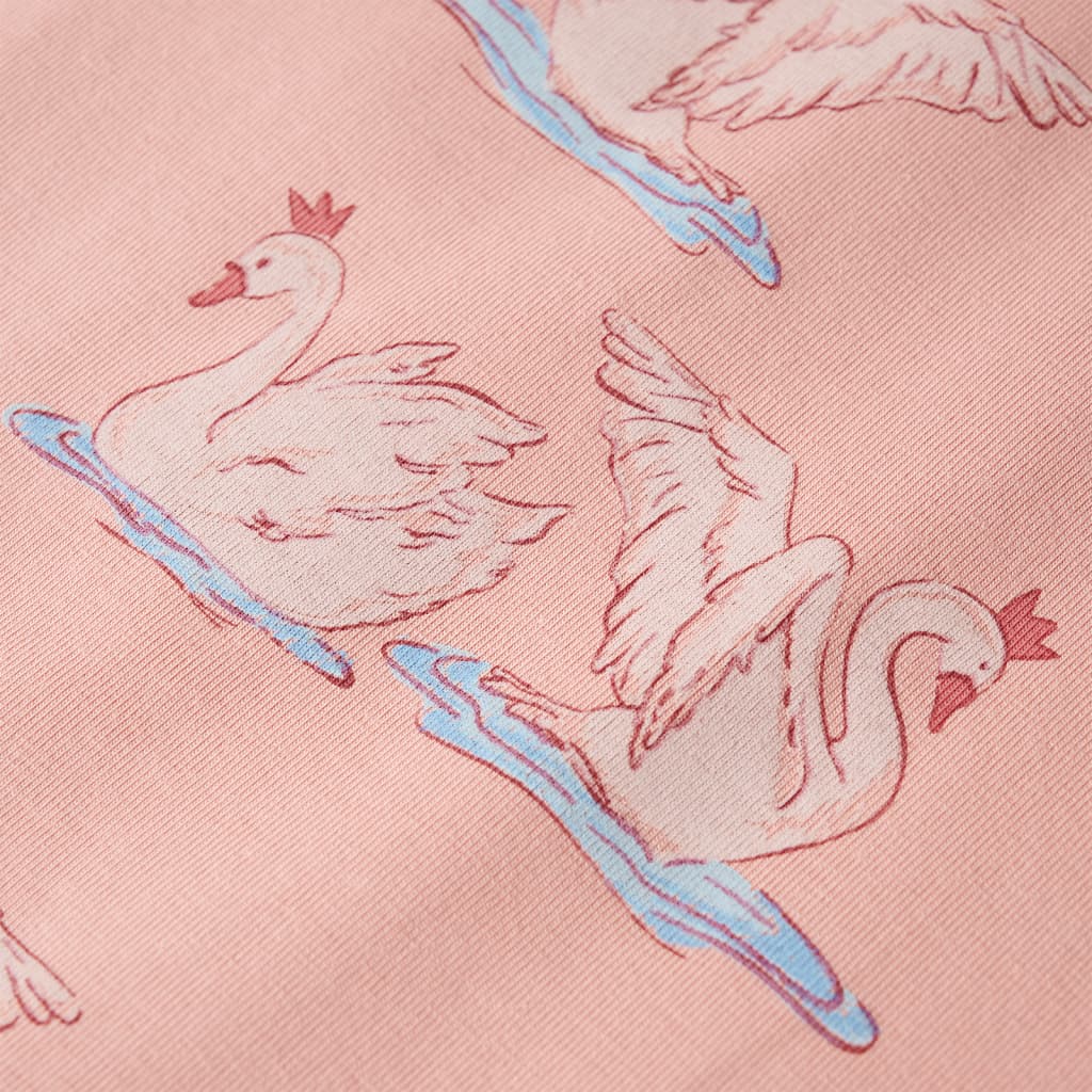 Pijama de manga comprida para criança rosa-claro 92