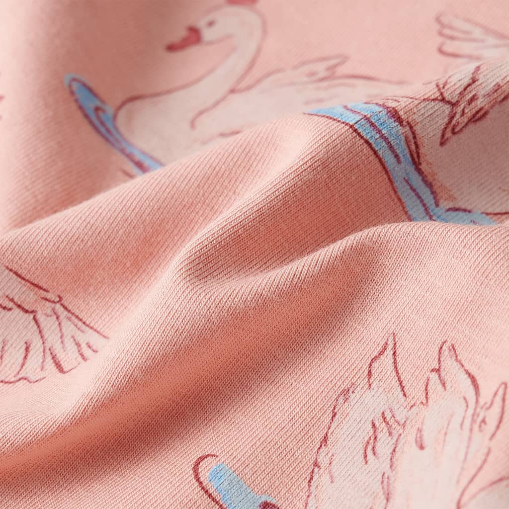 Pijama de manga comprida para criança rosa-claro 92