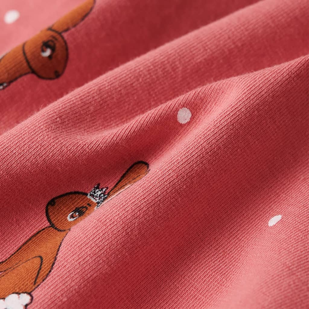 Macacão de criança com capuz rosa velho 116