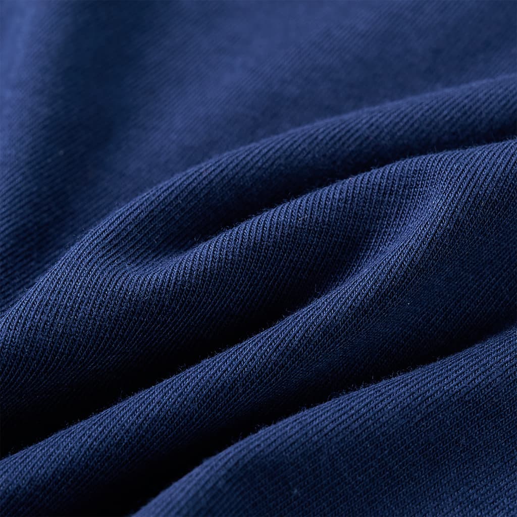 T-shirt de manga comprida para criança azul-marinho 140