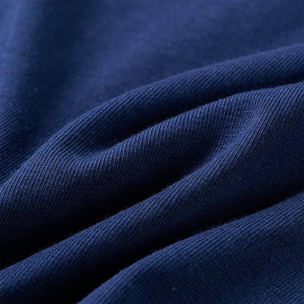 T-shirt de manga comprida para criança azul-marinho 140