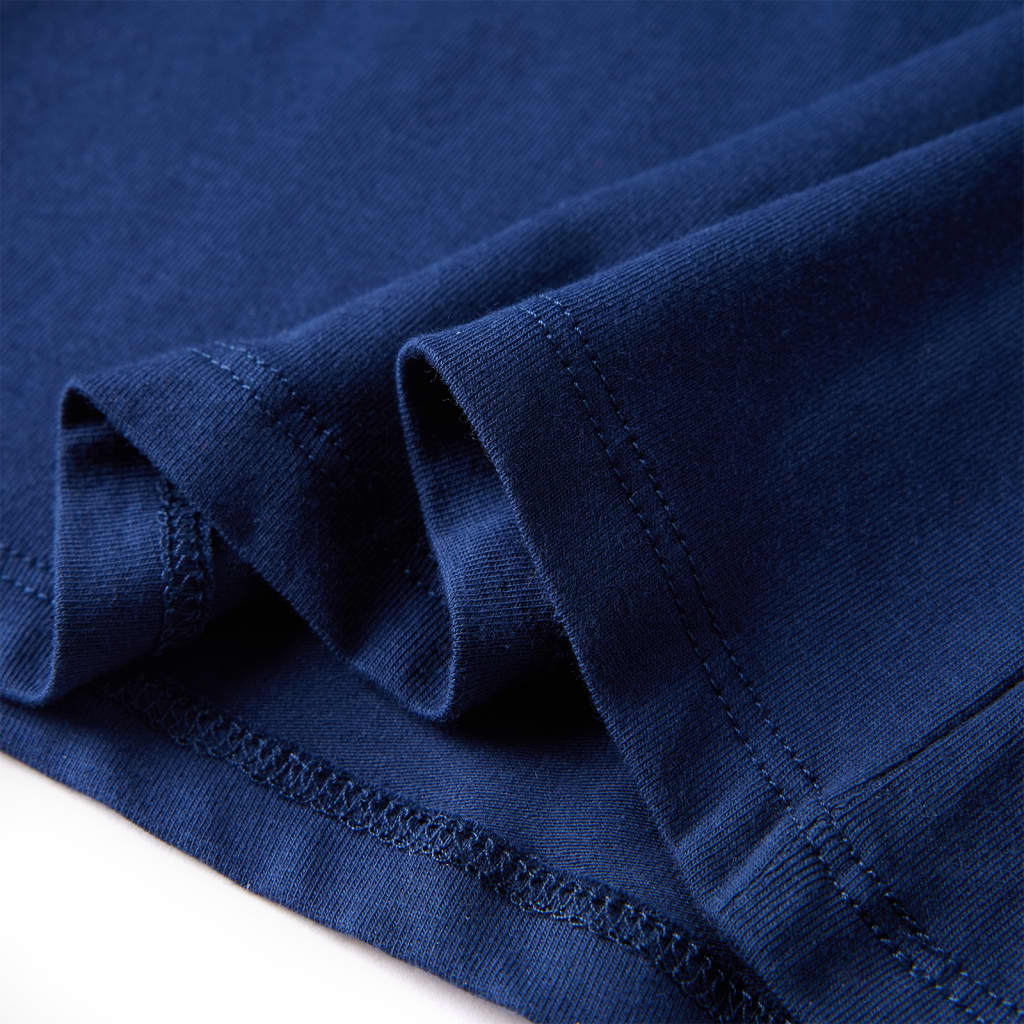 T-shirt de manga comprida para criança azul-marinho 140