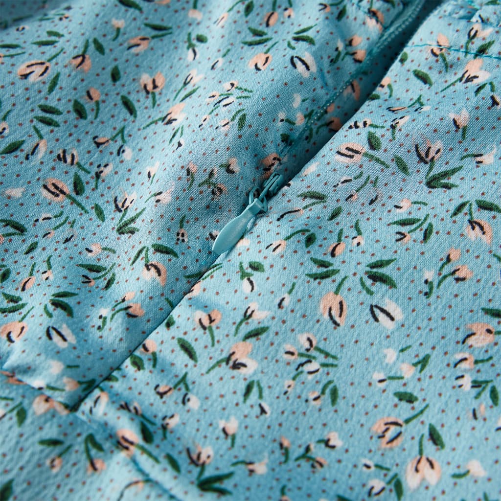 Vestido de manga comprida para criança azul 116