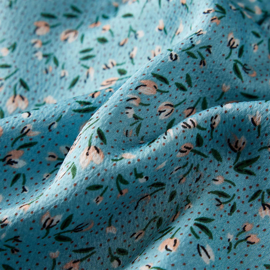 Vestido de manga comprida para criança azul 116