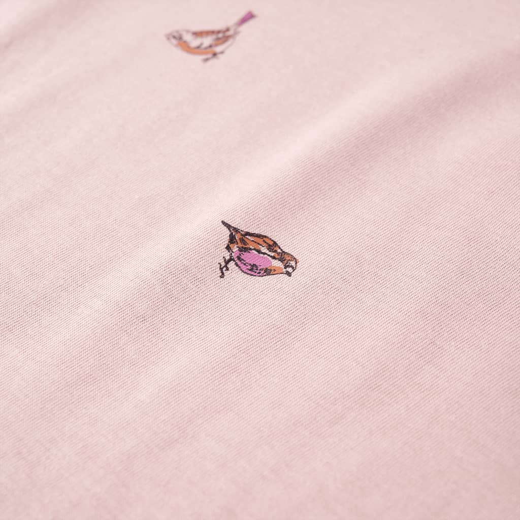 T-shirt de manga comprida para criança rosa 140