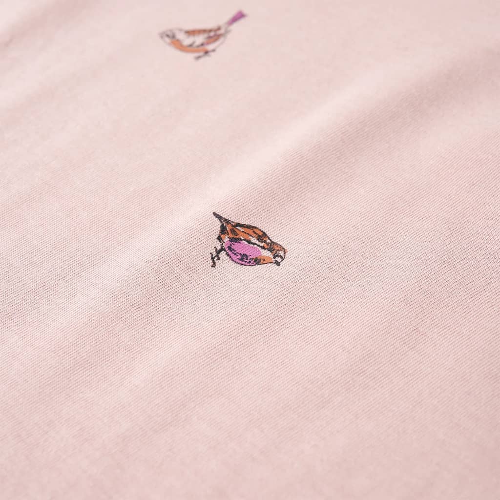 T-shirt de manga comprida para criança rosa 140