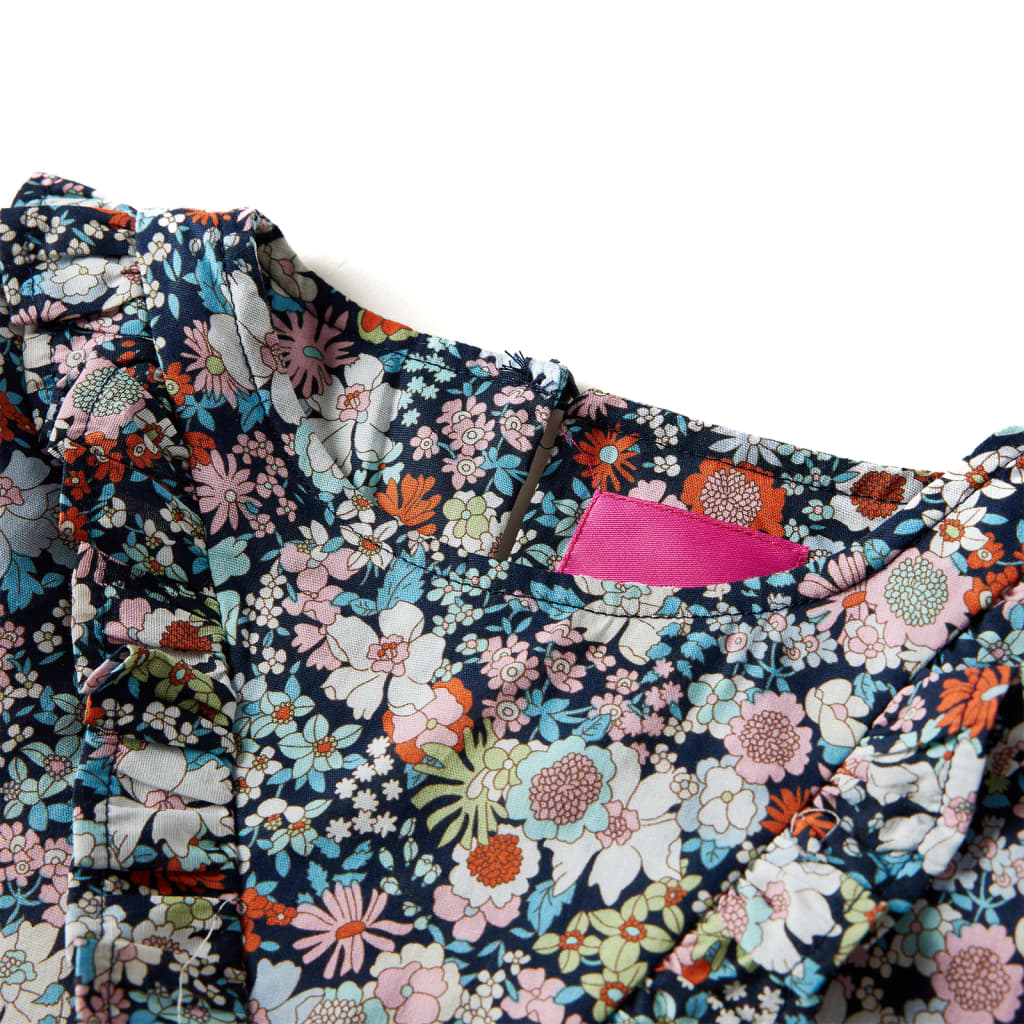 Camisola manga comprida para criança azul-escuro 92