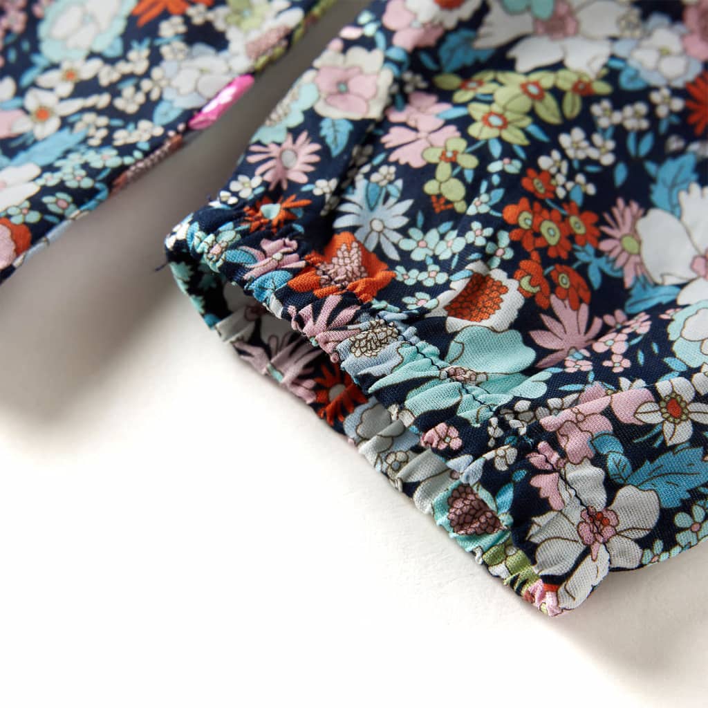 Camisola manga comprida para criança azul-escuro 92