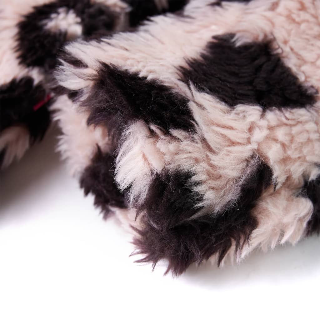 Casaco de criança pelo sintético rosa-claro 128