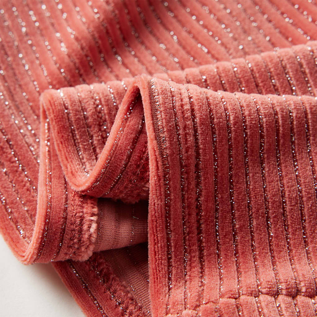 Vestido de manga comprida p/ criança rosa-médio 140