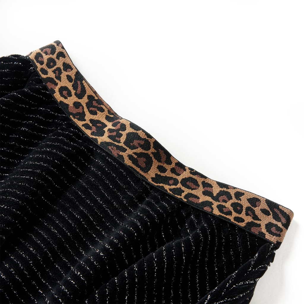 Saia para criança com cinta leopardo preto 116