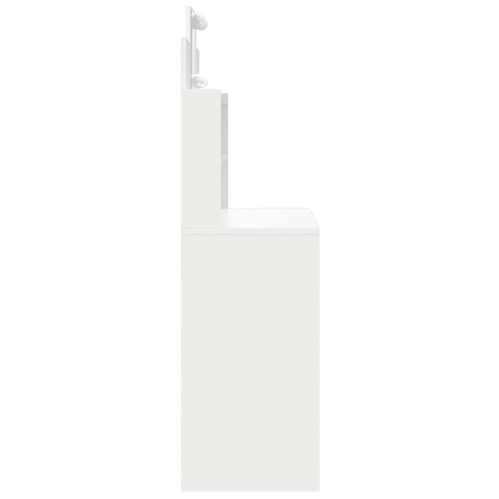 Toucador com luzes LED 96x40x142 cm branco