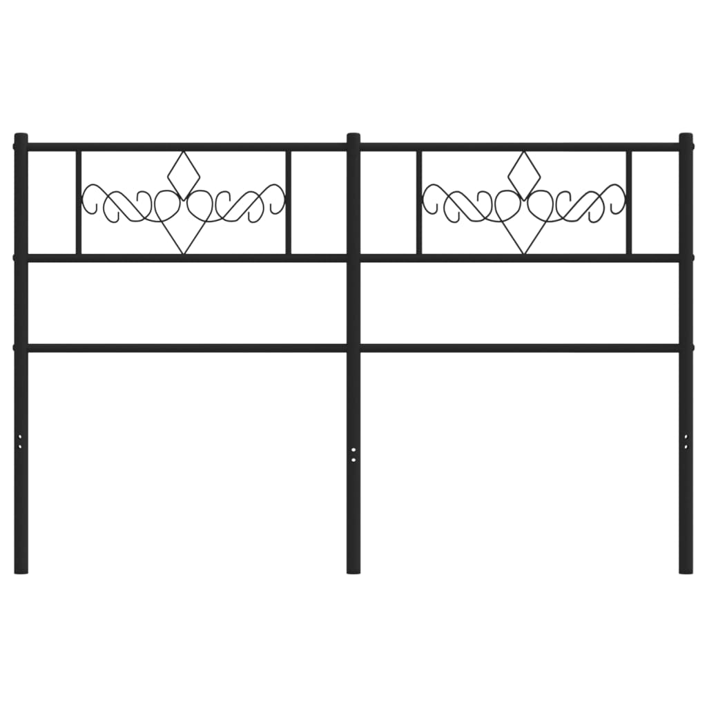 Cabeceira de cama 160 cm metal preto