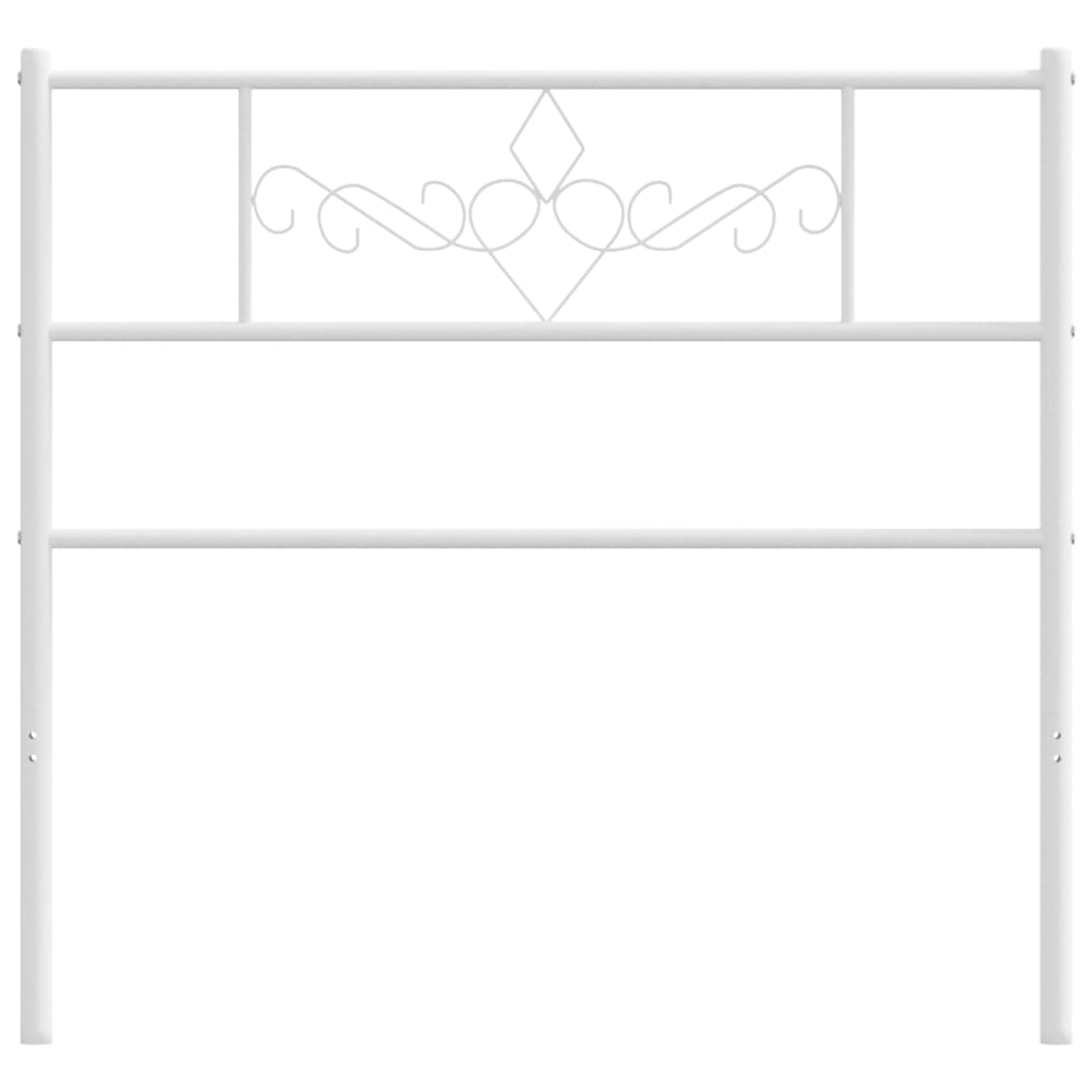 Cabeceira de cama 90 cm metal branco