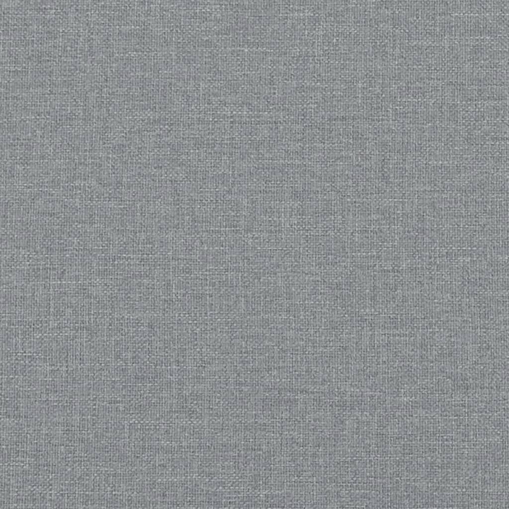 Sofá 2 lugares + almofadas decorativas 140cm tecido cinza-claro